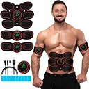 Drezela Abs Stimulator Muscle Toner, Ab Machine Trainer USB Rechargeable Gear for Abdomen/Arm/Leg, Fitness Strength Training Workout Equipment Men and Women DR6-E8 gallery image