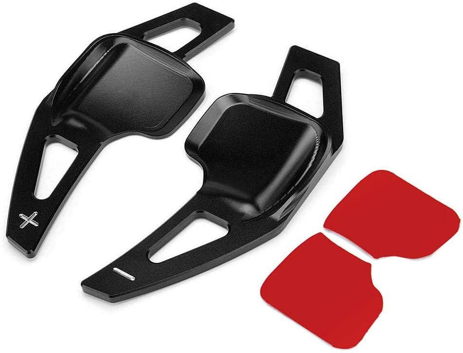 RUNGAO 2Pcs Steering Wheel Shift Paddle Blade Shifter Extension Fit for BMW 3 5 Series F10 F30 Black