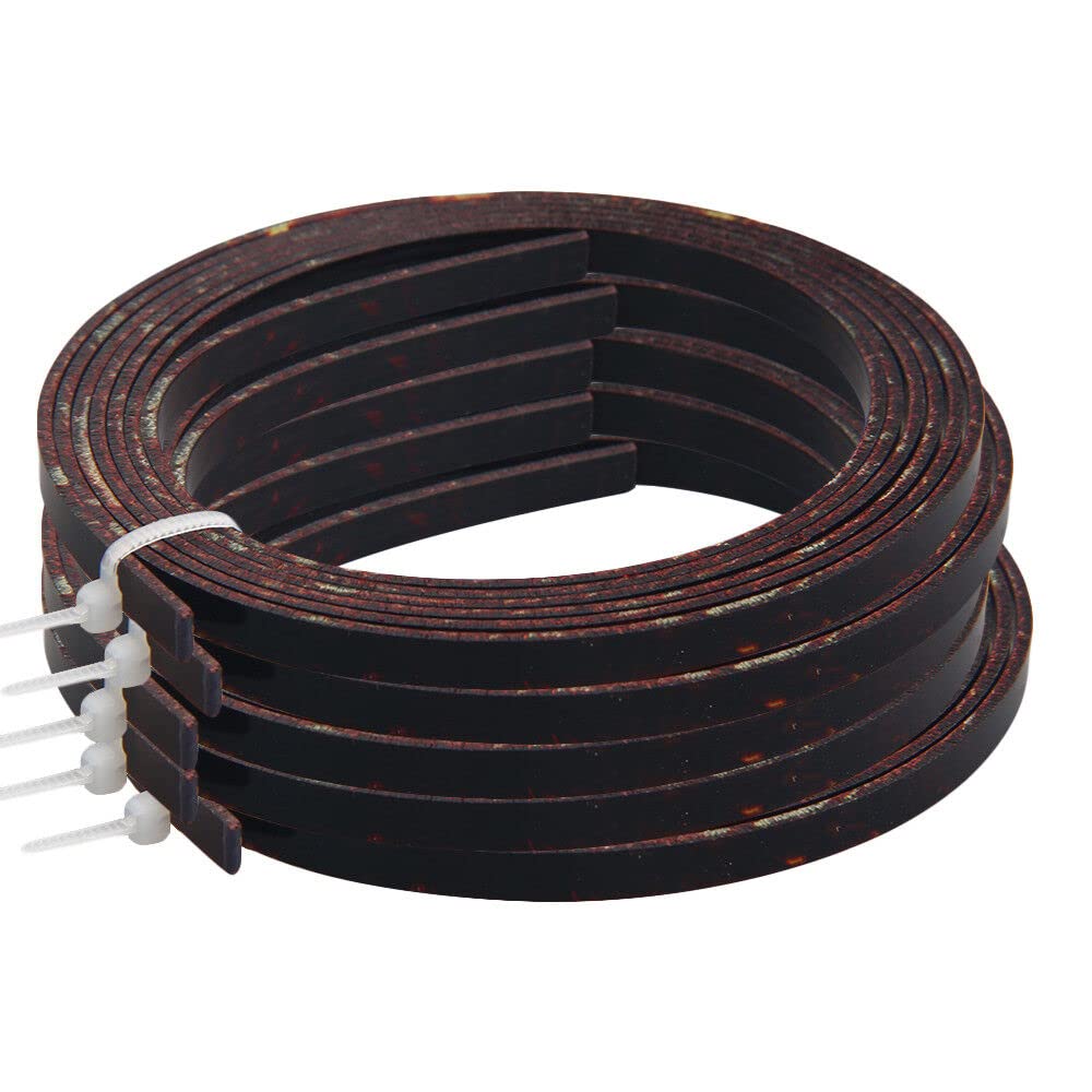 5 Pcs Acoustic Guitar Binding Puling Strip Dark Brown Celluloid 5mm X 1.5mm