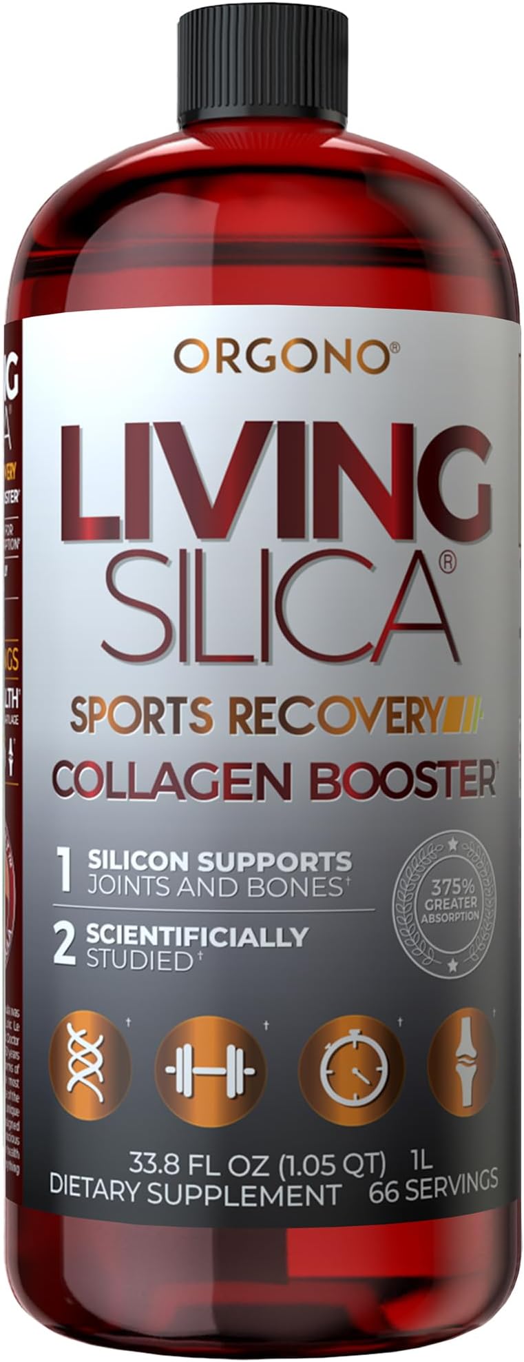 Orgono Living Silica - Sports Recovery Supplement 33.85 Oz. 130615