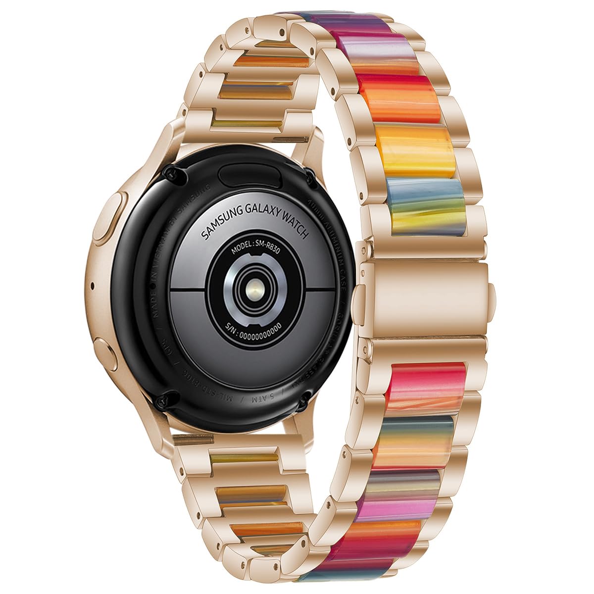 DEALELE Bracelet de rechange compatible avec Samsung Galaxy Watch 7 / FE / 6/6 Classic / 5/5 Pro / 4/4 Classic / 3 41 mm, 20 mm pour Huawei GT3 42 mm / GT2 42 mm, homme et femme