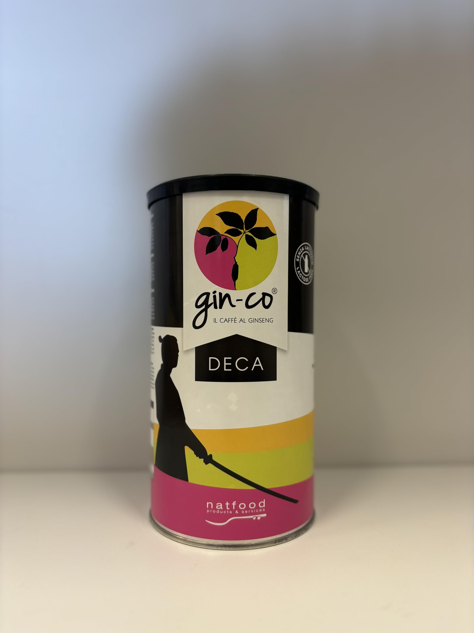 NATFOOD Ginseng Ginco Decaffeinato Solubile 900g in Latta