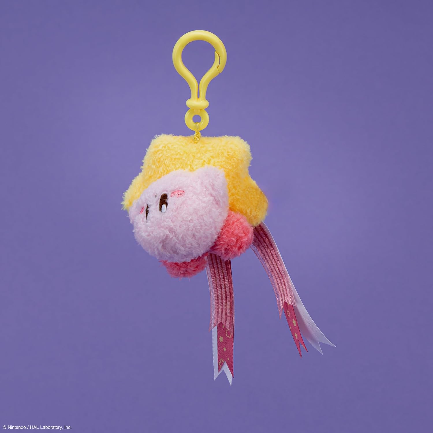 TOMY Clip-On Kirby Plush Clip-Ons - 2-Pack with Waving & Warp Star Kirby - Officially Licensed Plush Gaming Accessories - Easter Basket Stuffers for Gamers - Ages 6+