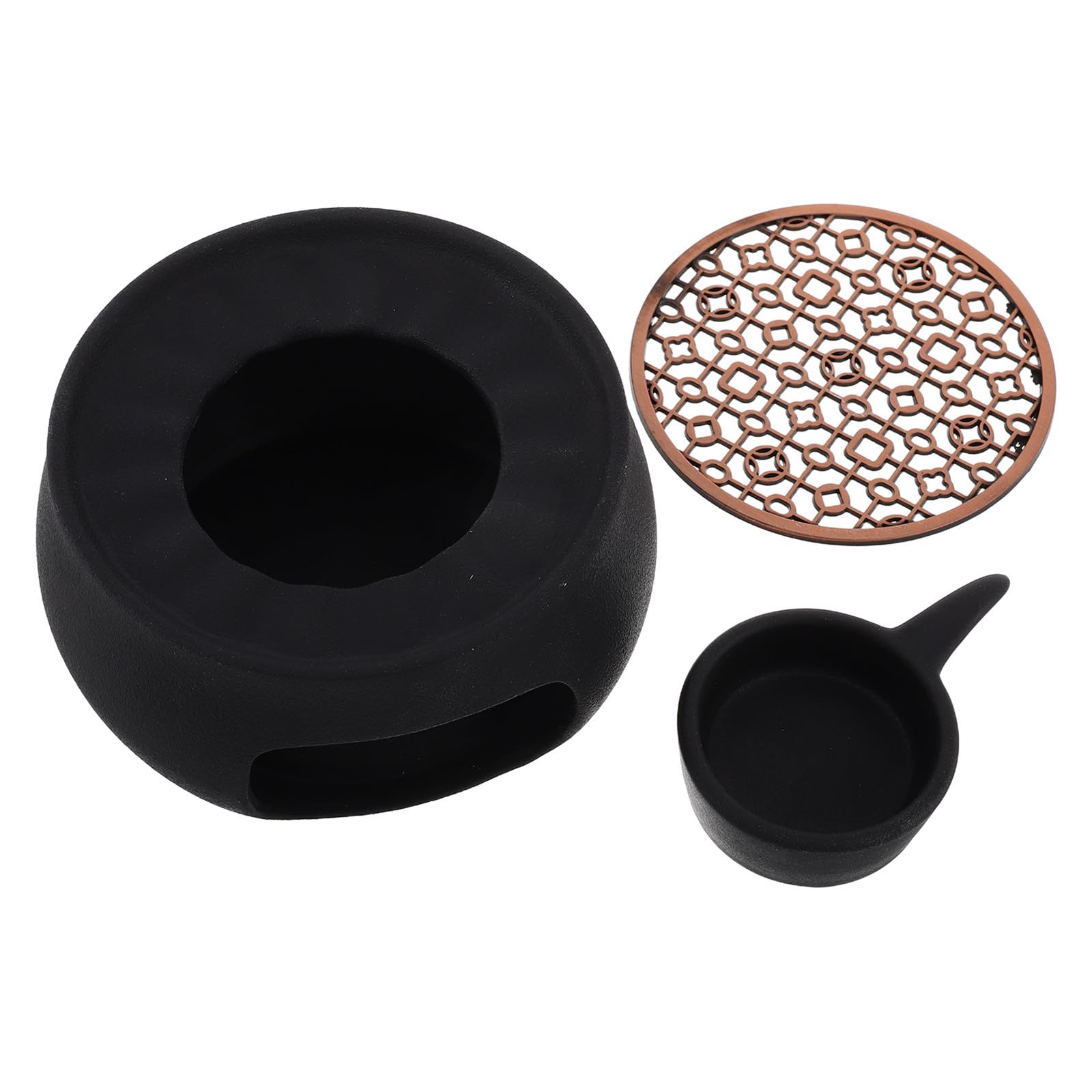 Calentador de té cerámico vintage doméstico base de aleación