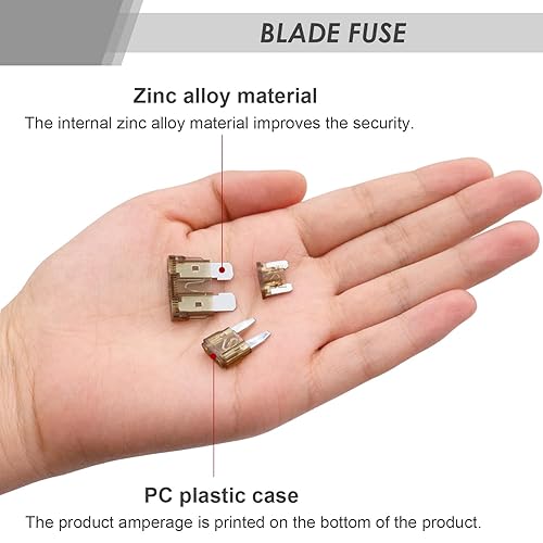 Miniatura 4 de weideer Kit surtido de fusibles de automóvil de 250 piezas estándar y mini fusibles de hoja de automóvil 5A 7.5A 10A 15A 20A 25A 30A bajo y