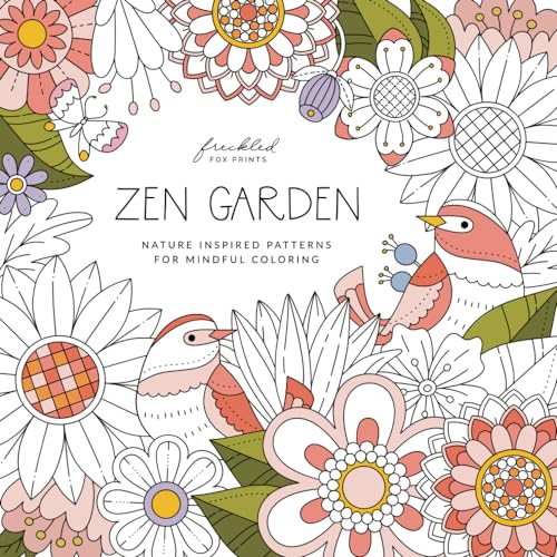 Zen Garden: Nature Inspired Patterns for Mindful Coloring - Boost Creativity with 50 Meditative Designs for Stress Relief and Relaxation - A Flower Coloring Book for Adults - Unique Mother’s Day Gift image 2