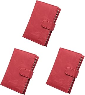 3piezas Portadocumentos De Viaje Multifuncional PU Funda para Pasaporte Diseño Elegante y Color Brillante Organizador De Oficina Protección Eficaz para Documentos