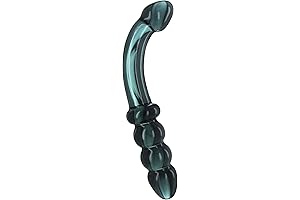 Hamsa Glass Dildo - Smokey Jade: Enhance Your Sensual Journey