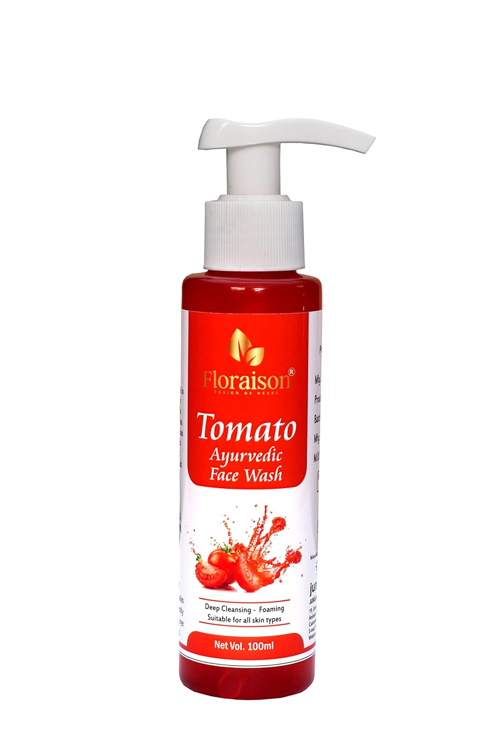 Floraison Ayurvedic Tomato Face Wash For PimplesAcne Antiaging
