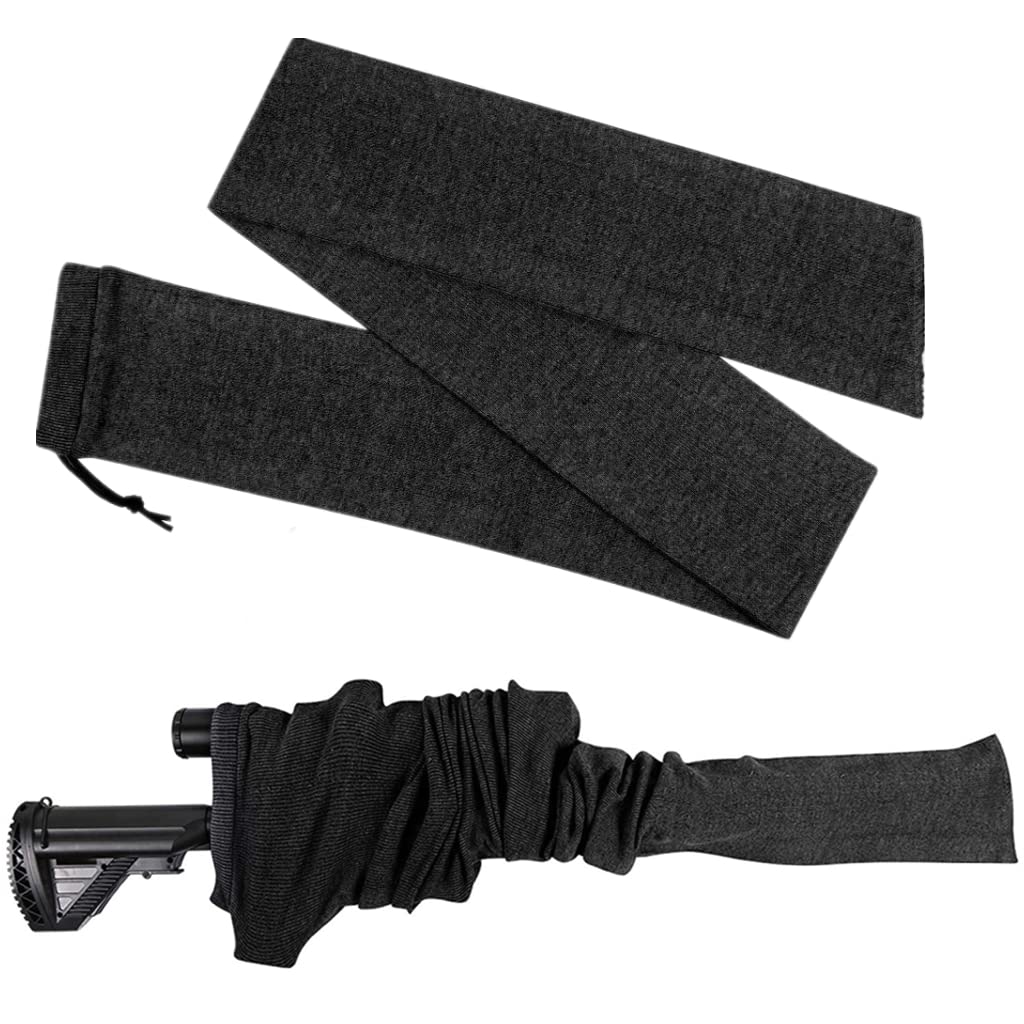 Poliestere Silicone trattato Maglia Lunga Pistola calzino Fucile protettore Fucile Copertura Caso Custodia di stoccaggio 54 "Lunghezza (4 Colori opzionali)