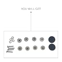 Shrey Nut Pack Grey for Cricket Helmet gallery image