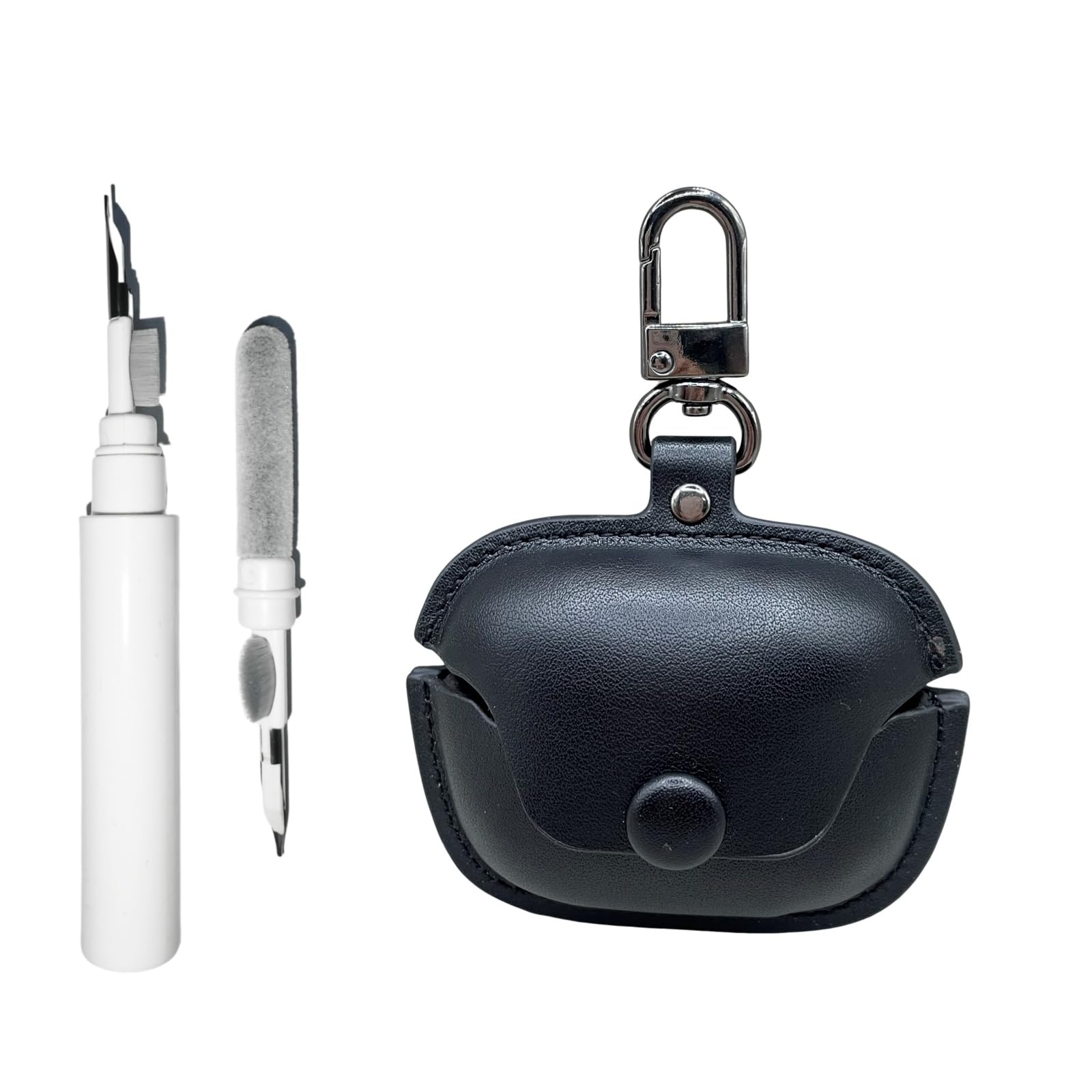 [3 in 1] TSVSXS Case Compatible with Bose Ultra Open Earbuds, Soft Leather Shockproof Protective Cover for Bose Open Ear Wireless Earbuds with