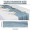 Pack of 6 Cheesecloth Table Runner 10 ft – Sheer Table Runners for Weddings, Bridal Showers, Baby Showers, Formal Dinners – Blue Table Runner to Decorate Dining Tables #1