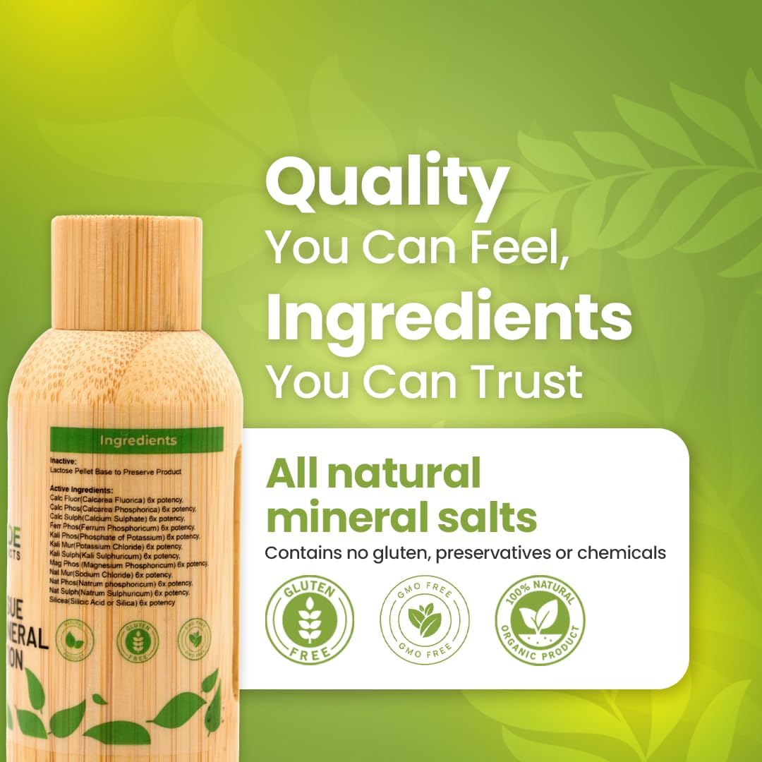 Bestmade Total Tissue Cell Salt Mineral Combination BIO28 - Helps Your Body Absorb and Use Nutrients, Increases Energy Levels, Helps Improve Sleep Patterns, Overall Health and Vitality, 350 Pellets