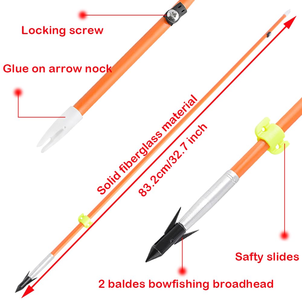 Kit d'arc recourbé de 127 cm, 18,1 kg avec moulinet et flèche solide, arc droit, pour la chasse en plein air, la pêche (rouge