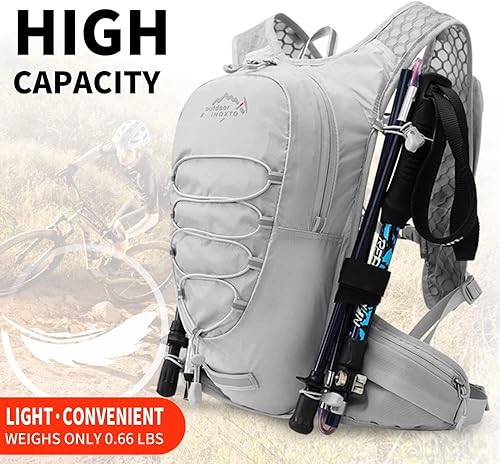 Miniatura 6 de Chaleco de hidratación para correr para hombres y mujeres, mochila de agua para correr, paquete de hidratación de 3 litros, para correr, maratón,