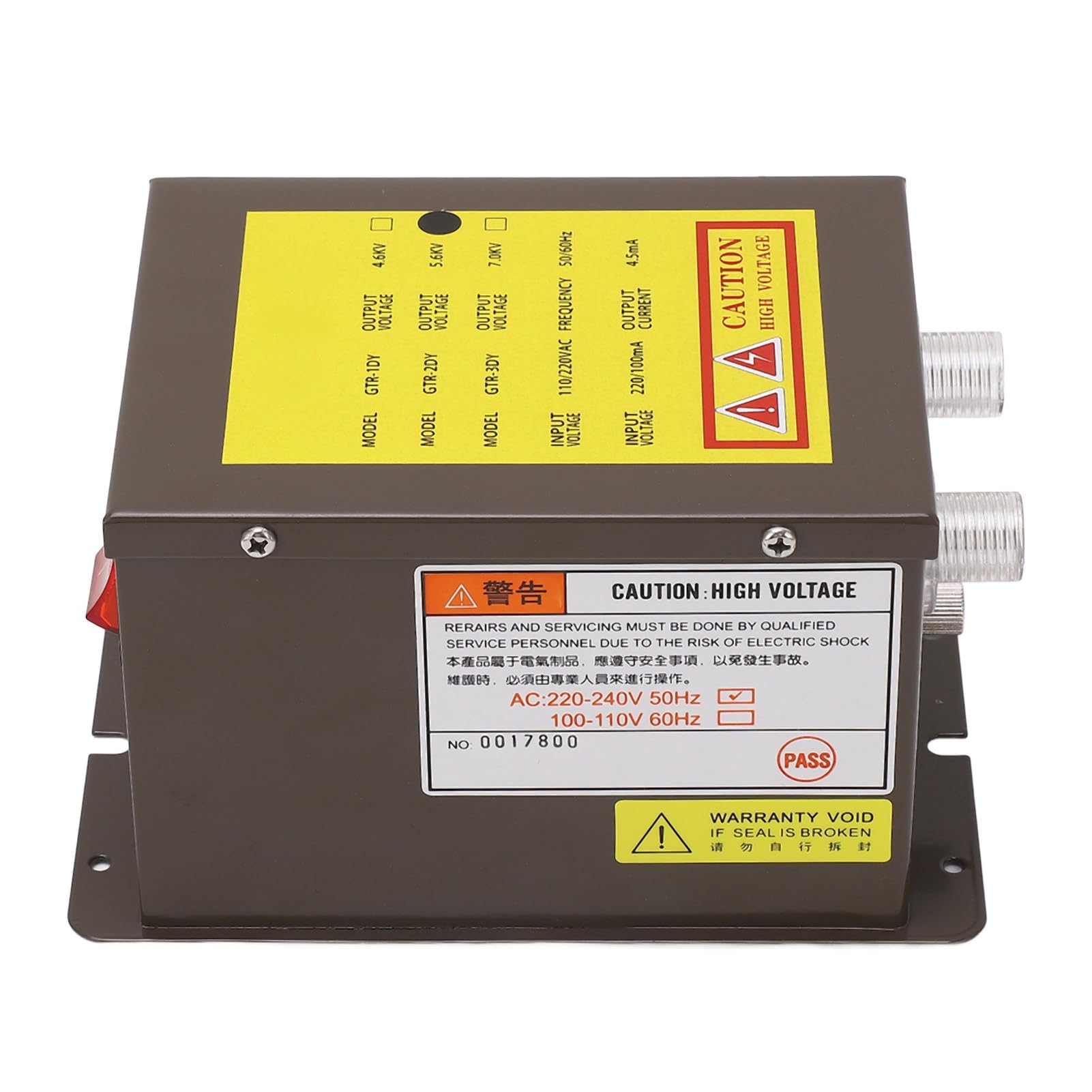 YWBL-WH Generador de Voltaje Barra Ionizante Antiestático 5.6KV Alta Eficiencia para Eliminación Estática Industrial con Enchufe UE 220-240V