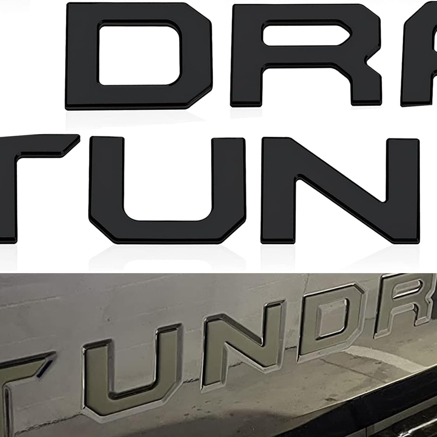 Tailgate Insert Letters Compatible with Tundra 2022 2023 2024 3D