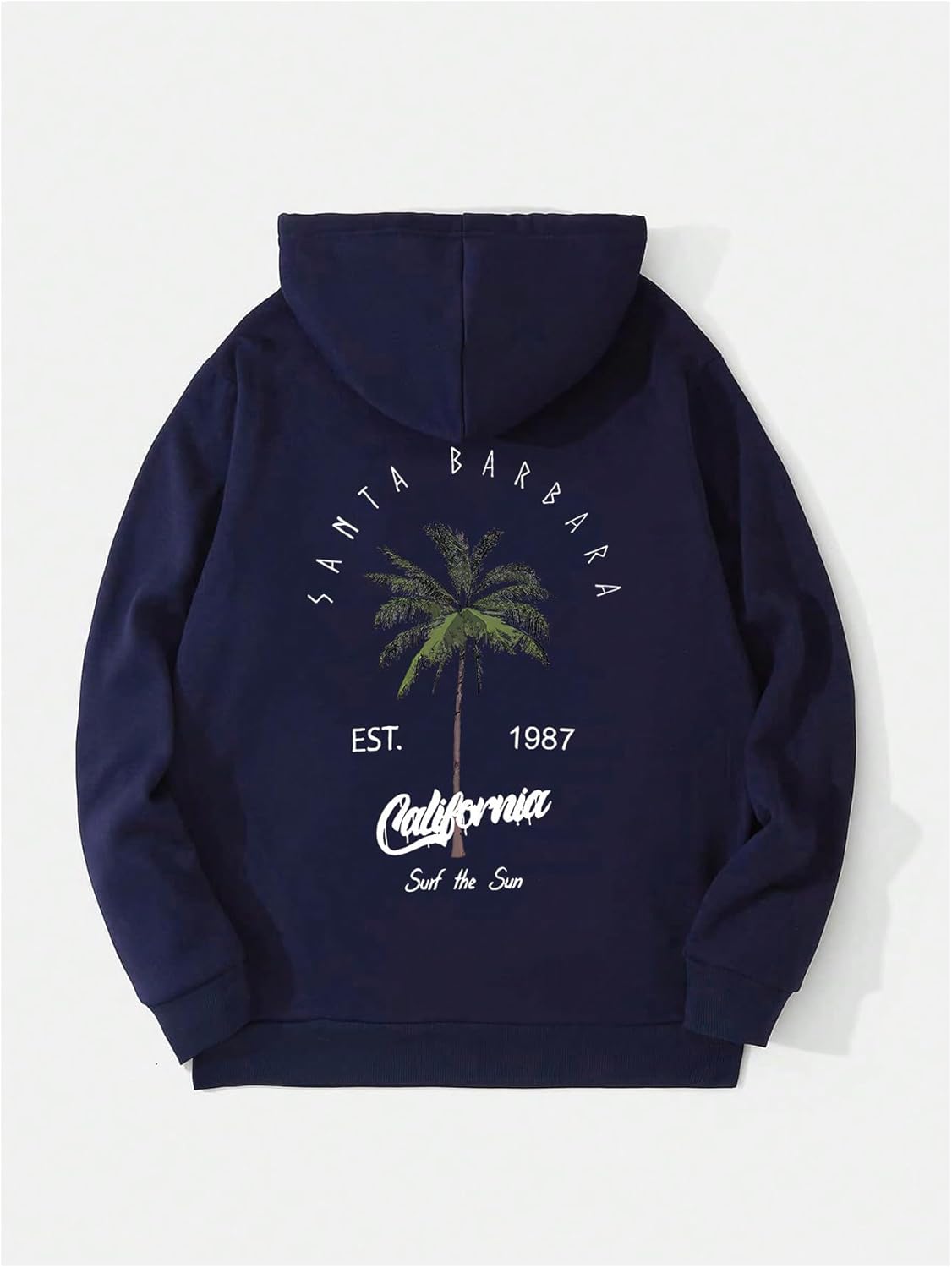 SOLY HUX Hoodies for Men Graphic Letter Print Oversized Sweatshirt Drop Shoulder Long Sleeve Pullover Tops - Image 3