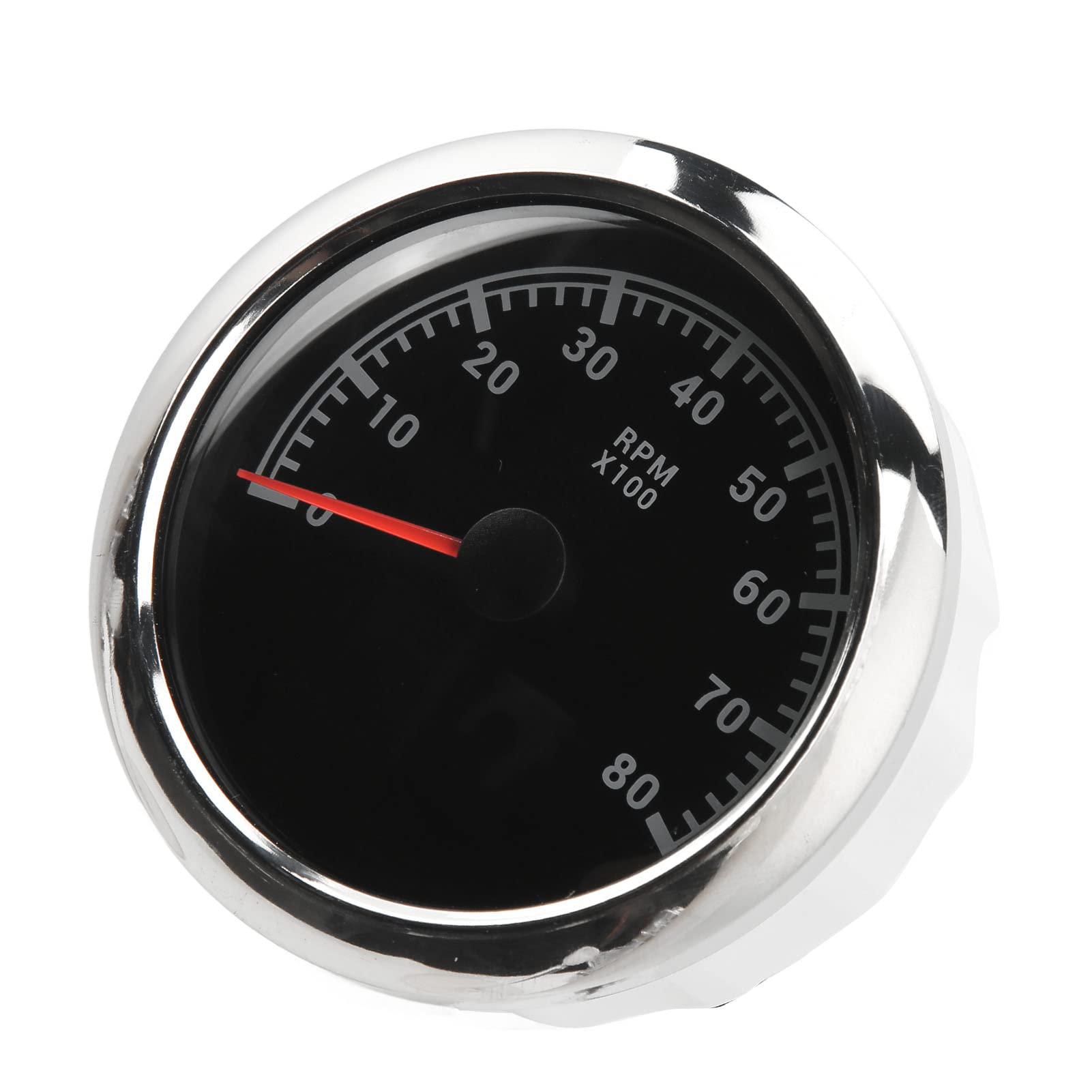 Tacómetro de motor Torvex, 3 en 1, 85 mm, 8000 RPM, indicador de RPM, 9-32 V, retroiluminación roja, indicador de tacómetro con esfera negra para coche, yate, RV