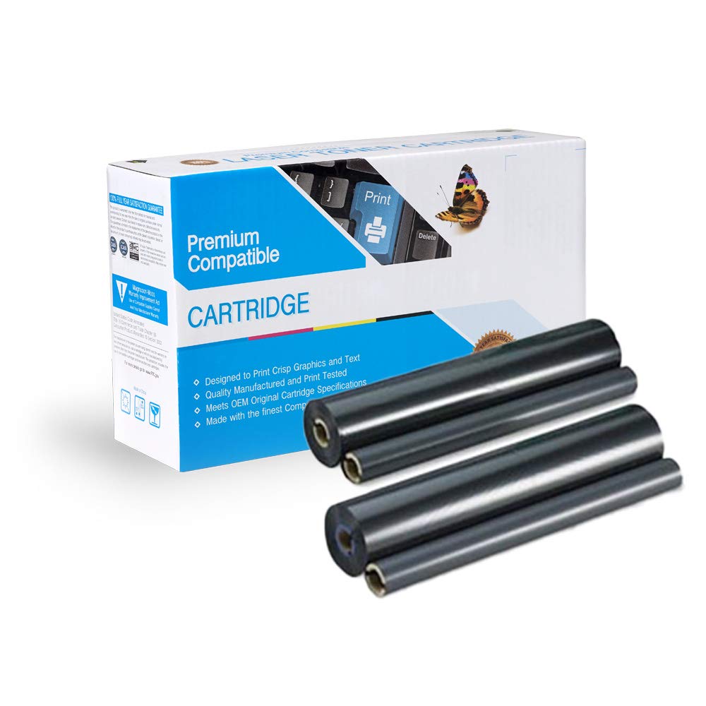 Thermal Transfer Roll Replacement Compatible with Panasonic KX-FA136, Works with: Refill Rolls for KX-FA135 (Box of 2)