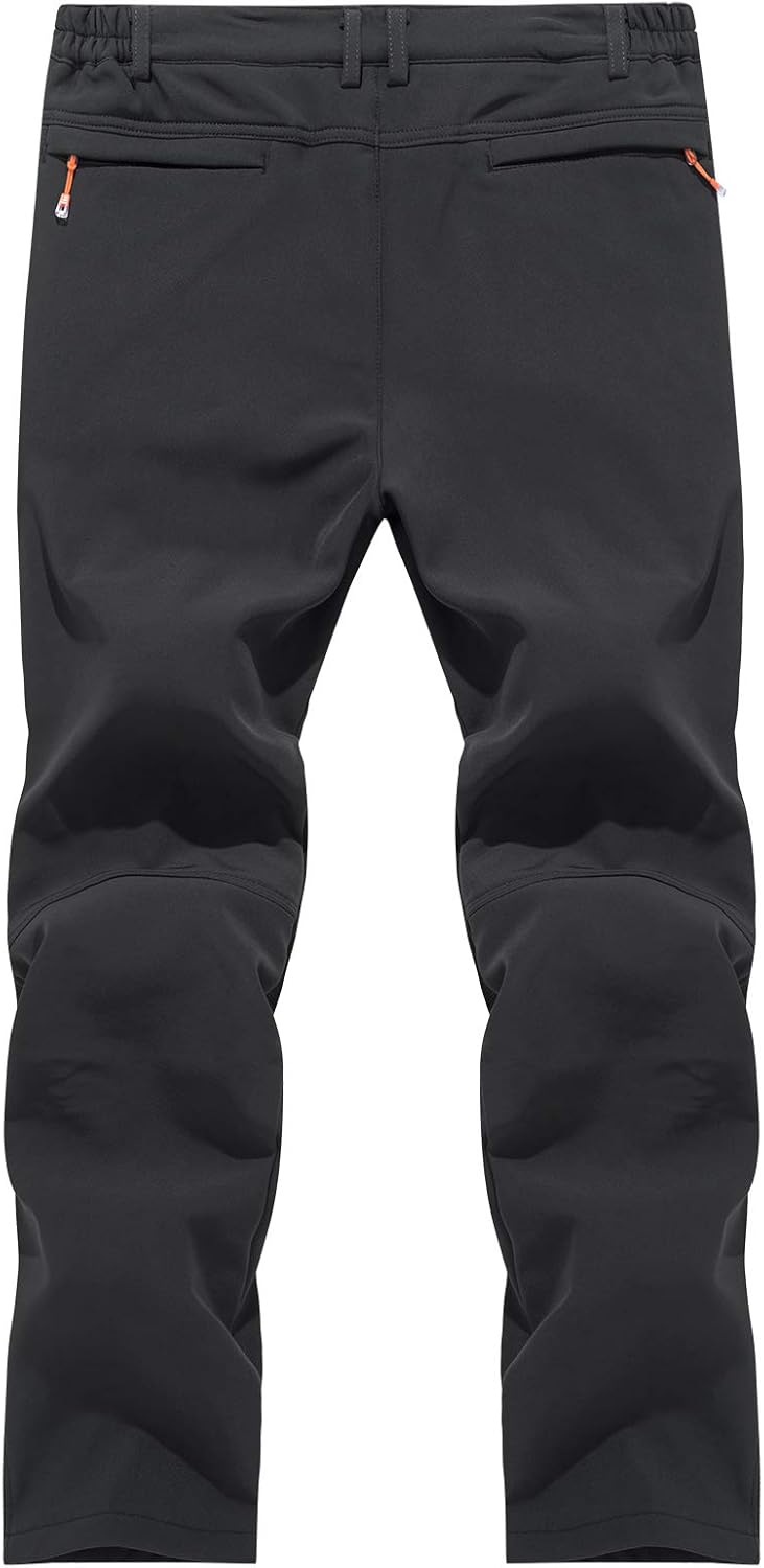 NAVEKULL Men's Ski Snow Pants Fleece Lined Windproof Outdoor Snowboard Trousers with Zipper Pockets : Clothing, Shoes & Jewelry