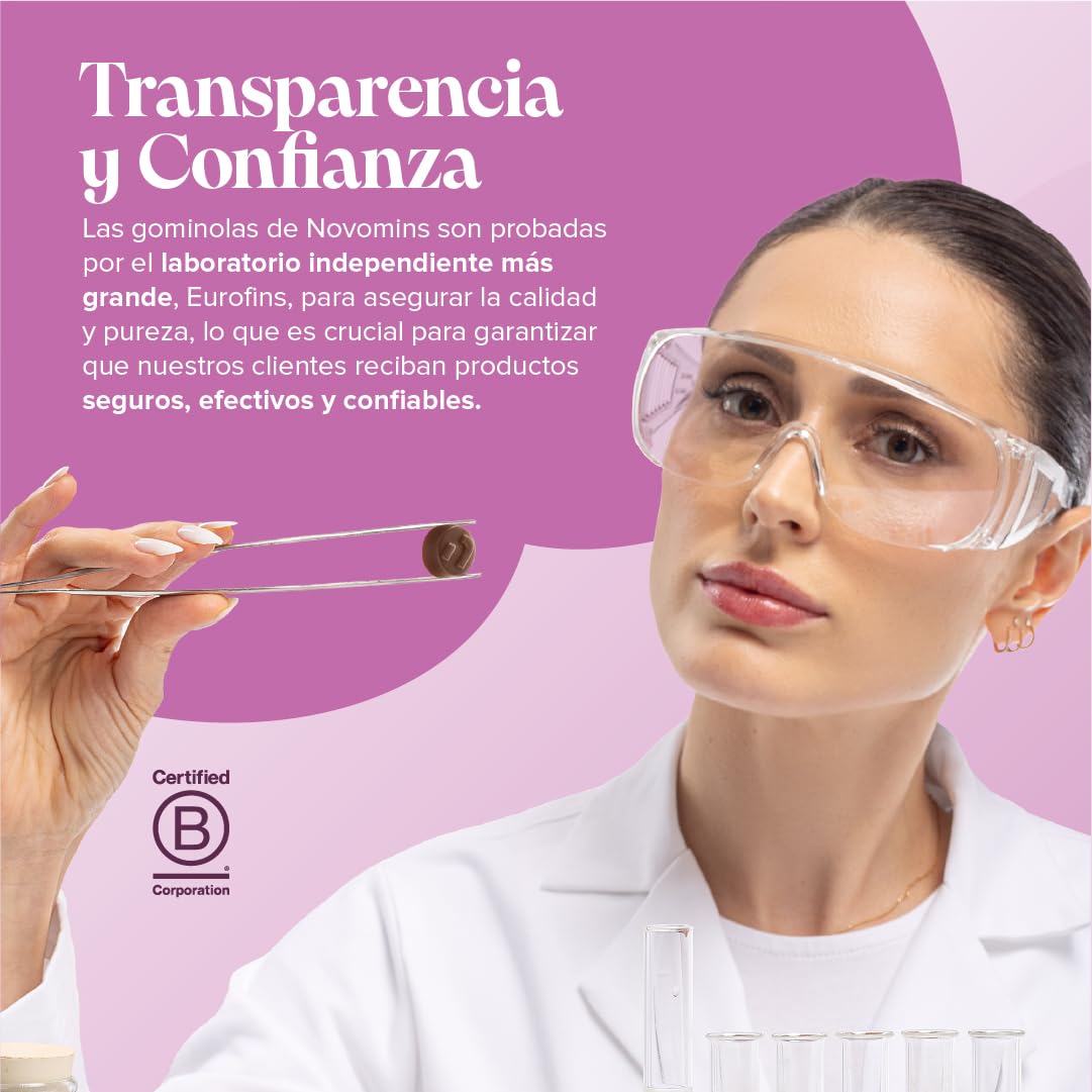 Gominolas Relax - Ashwagandha KSM-66, L-Teanina, Azafrán, Melisa y Manzanilla con Vitaminas B6 y B12 - Apoyo para la Relajación y la Función Psicológica y Hormonal - Vegano y Sin Gluten - 60 Gominolas