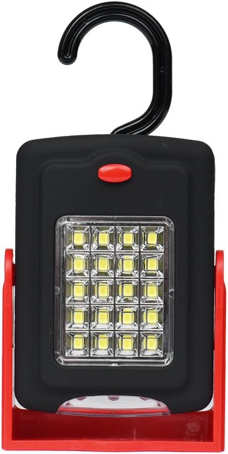 Portable LED Light Flashlight Camping Torch magnetic Lantern Work Lights Bicycle Lamp (Red)