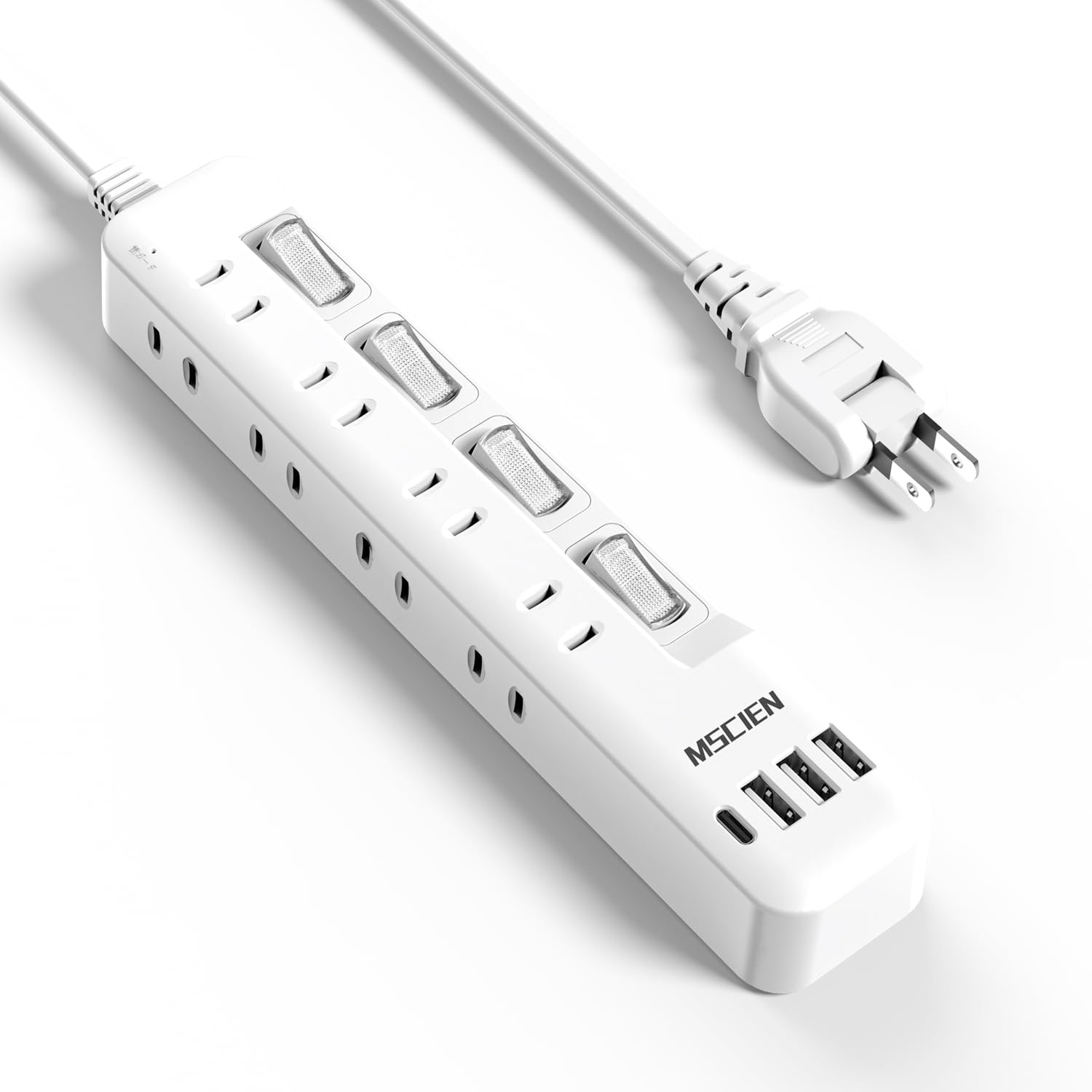 Mscienエムサイン 電源タップ usb付き 8個AC口 1個usbc 3個u…
