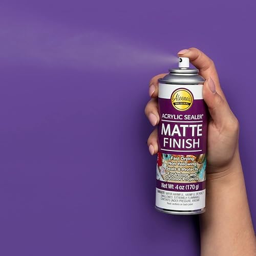 Miniatura 16 de Aleene's Spray 6 oz. Paquete de 3 selladores acrílicos, 6 onzas (paquete de 3), transparente mate, 3
