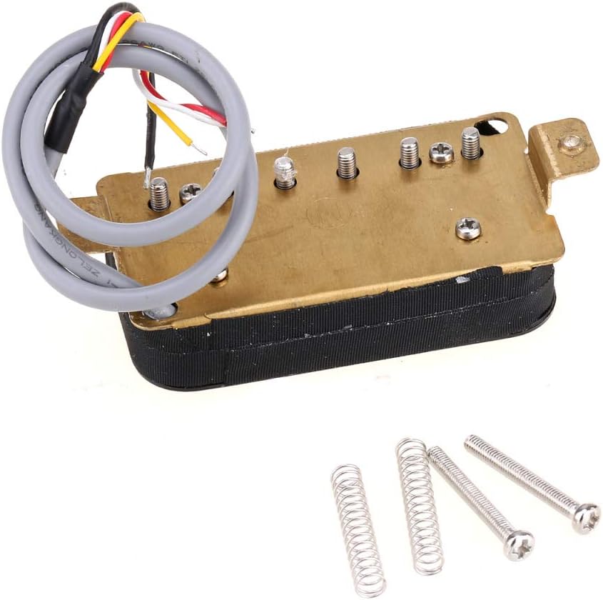 Wilkinson Classic Tone Ceramic Overwound Open Style Humbucker Pickups Set for Electric Guitar, Black