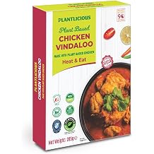 Plantlicious Chicken Vindaloo Ready Meal 285g | Heat & Eat | Microwaveable| Made with Plant-Based Chicken