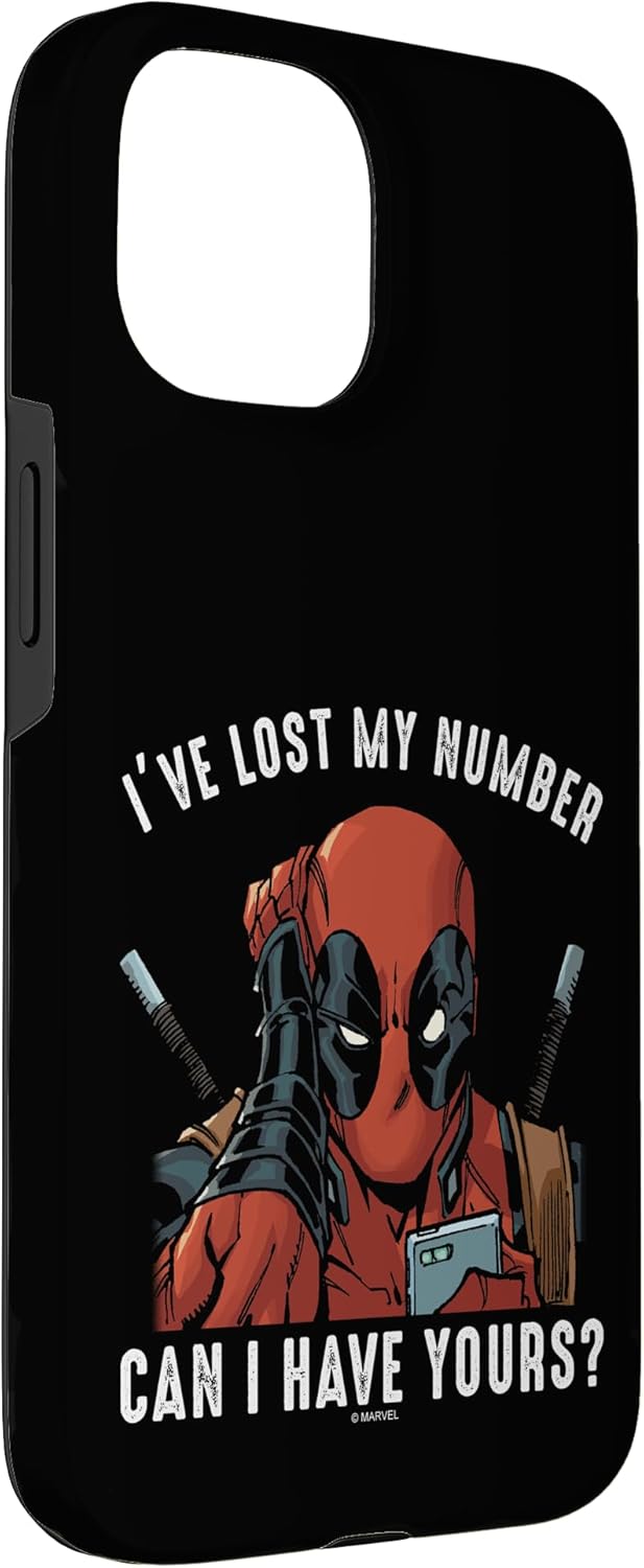 Marvel Deadpool I've Lost My Number Can I Have Yours Case for iPhone 15