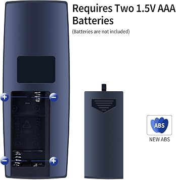 RETROSUN Replacement Remote Control Compatible with AMZ Basics 16 Pedestal Floor Fan FS40-10BR, Black