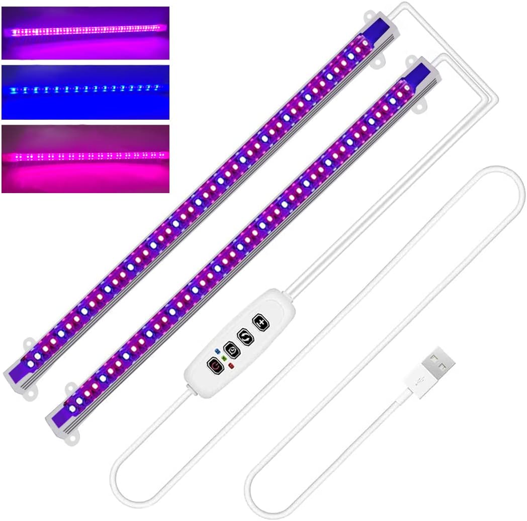 Tekmelau LED Grow Lights Bars for Indoor Plants Grow Lamp with Red/Blue