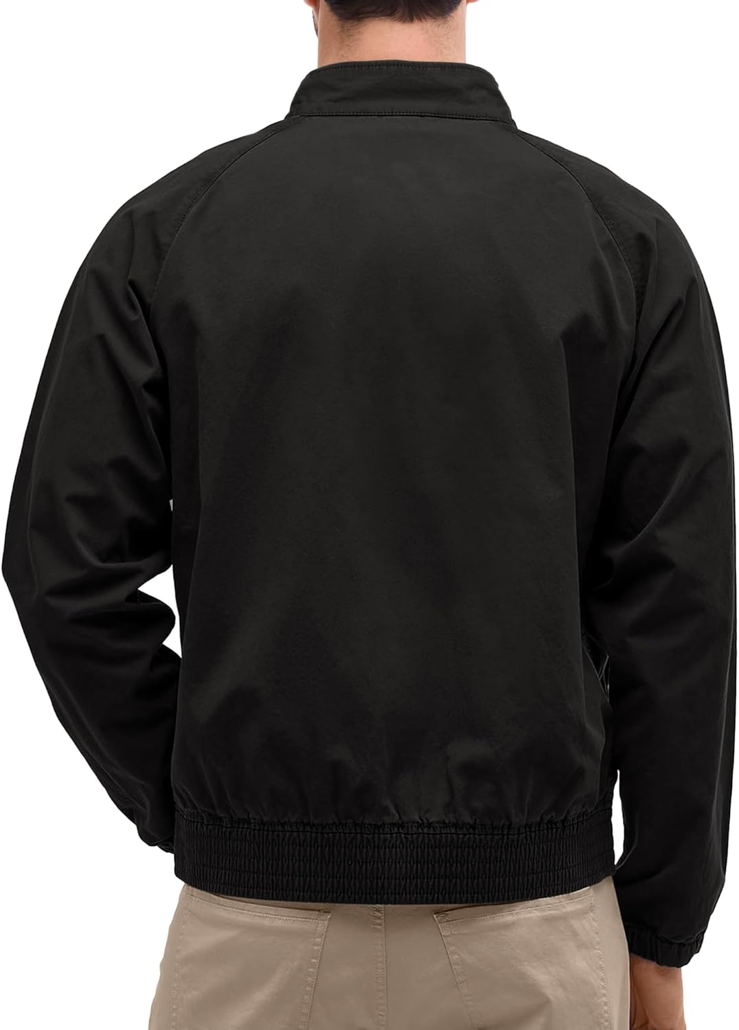 Comdecevis Men's Bomber Jacket Lightweight Windbreaker Casual Stylish Two-Way Zipper Coat for All Season - Image 2