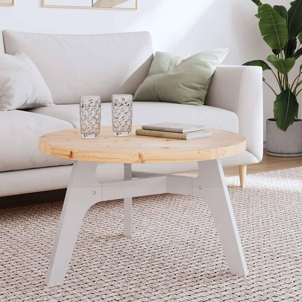 vidaXL Dessus de Table Rond Ø70x3 cm Bois de pin Massif, Plateau de Table en Bois, Dessus de Table à Manger, Plateau de Table en Bois Massif