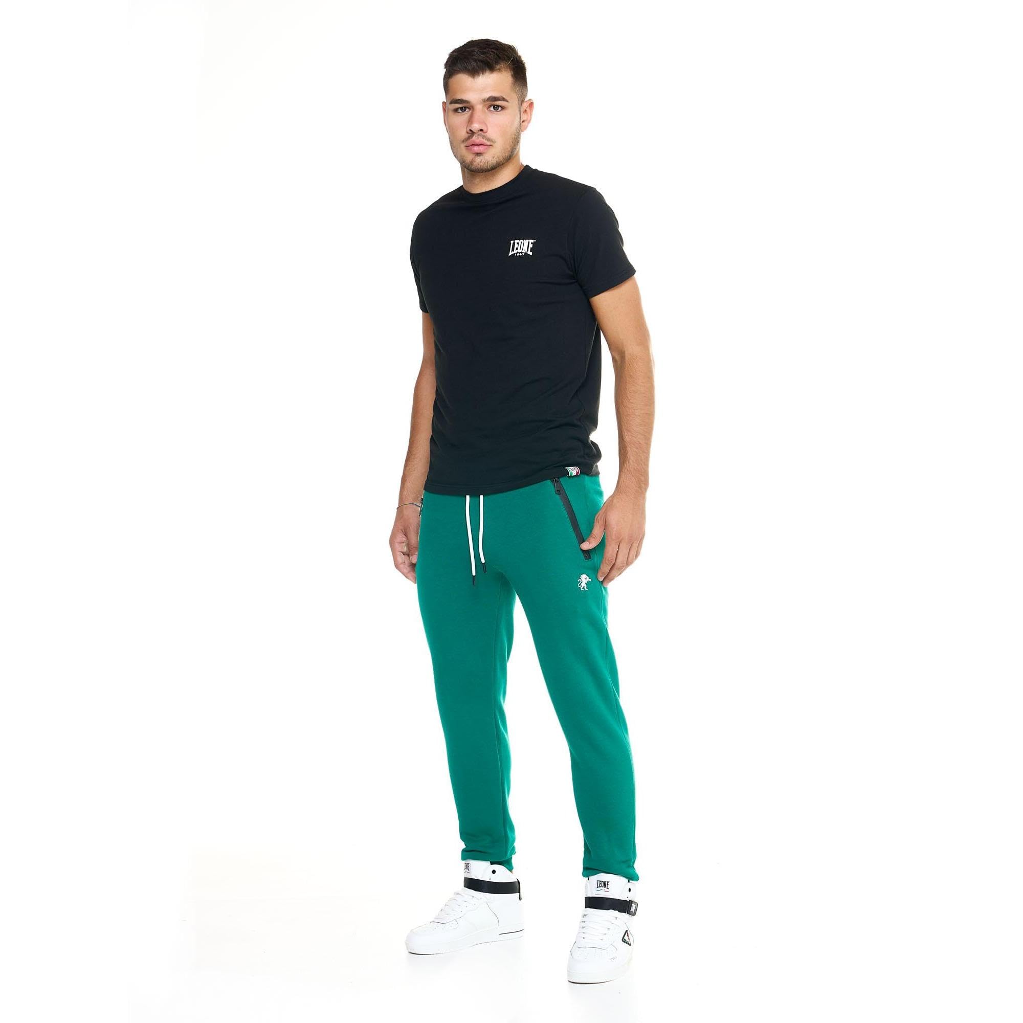 Leone - Pantaloni da allenamento da uomo Soft Basic