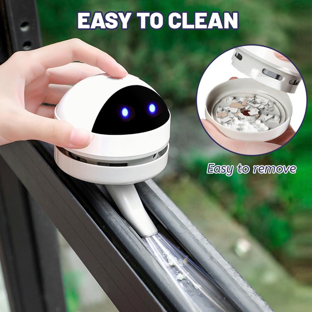 Flintronic Mini odkurzacz, mały odkurzacz do ładowania przez USB, przenośny odkurzacz z mocną bezprzewodową mocą ssania do stołu, biura, samochodu, szkoły i domu – słodkie wyrażenia