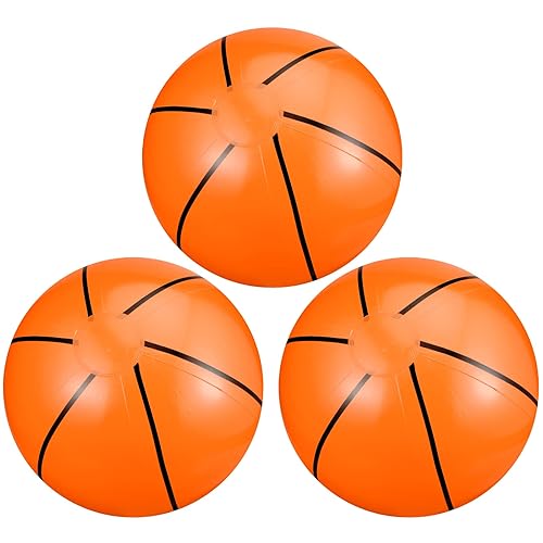 Kacctyen Inflatable Basketball 12 Inch 3 Pcs Beach Ball for