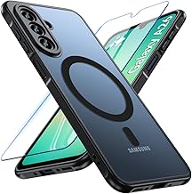 Kuaguozhe Magnetic Case for Samsung Galaxy A26 5G, Samsung A26 5G Case with Tempered Glass Screen Protector, Shockproof Protective Case Cover for Samsung Galaxy A26 (Black)