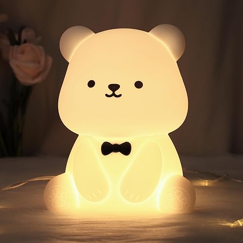 Miniatura 21 de Luz Nocturna de Axolotl, Linda Luz Nocturna para Niños, Lámpara Nocturna de Silicona para Guardería de Animales, Luz Nocturna LED Recargable con
