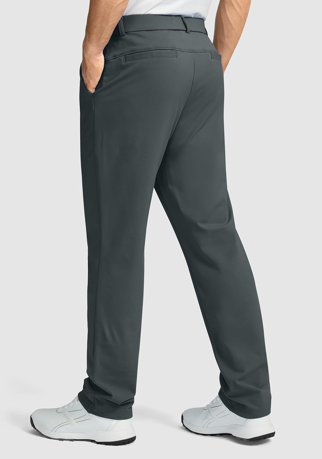 Soothfeel Men's Fleece Lined Pants 30"/32"/34" Golf Work Dress Pants Casual Insulated Warm Winter Trousers with Pockets - Image 2