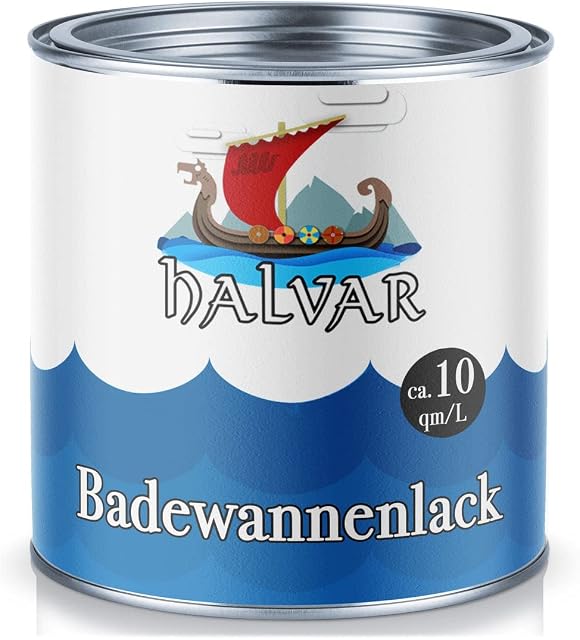 Halvar 2K Bathtub Paint Bathtub Coating Choice of Colours, Enamel Coating