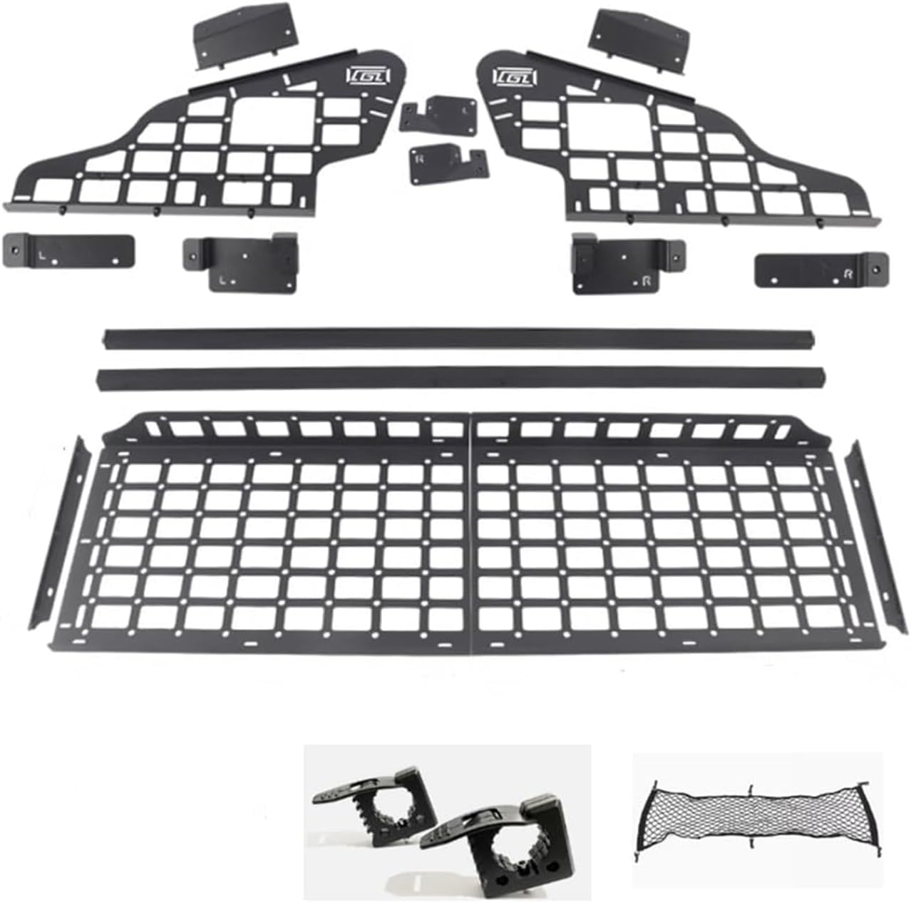 for Honda CRV 2012-2016 Rear Side Window MOLLE Storage Flank Panel Car Accessories Gathering Zone(Not fit for The High Configuration Version of The Electric Tailgate)