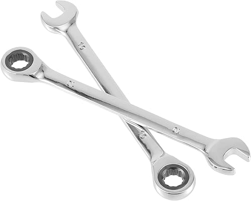 Miniatura 5 de FAATCOI Juego de 2 llaves de trinquete de 0.394 in con llave combinada, movimiento de 5  y 72 dientes para un espacio apretado