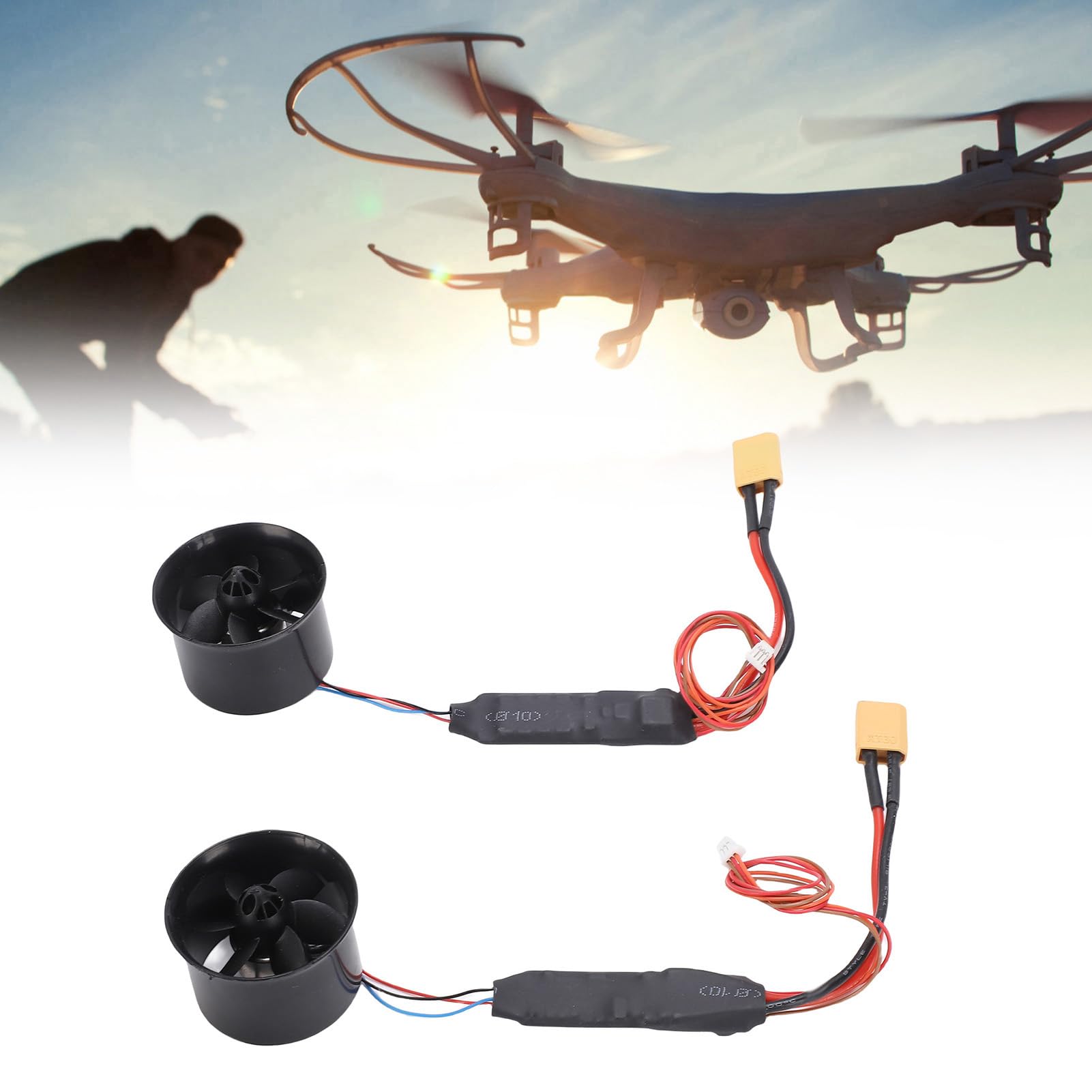 KY30 Motore Ventola Intubata Senza Spazzole ESC Combo RC Aereo Motore Integrato ESC di Alimentazione per Appassionati di Modellini di Aerei Plastica, Componenti Elettronici