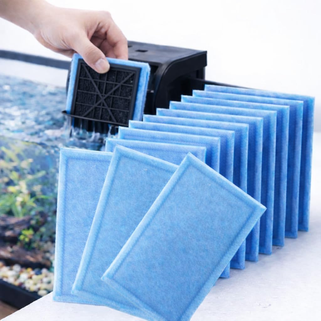 Gekufa Aquarium Filter Cartridges 12 Pack, Rite Size C Compatible with EZ-Change #3, Fits Aqua-Tech 20-40 & 30-60 Gallon Power Filters, Carbon Replacement