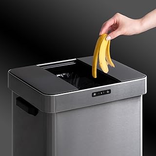 エア・リゾーム ゴミ箱 50リットル おしゃれ 自動開閉 ごみ箱 キッチン 消臭 分解 オゾン オゾン消臭機能＆キャスター付き自動開閉ダストボックス 50L Schonbox（シューンボックス） (シルバー)