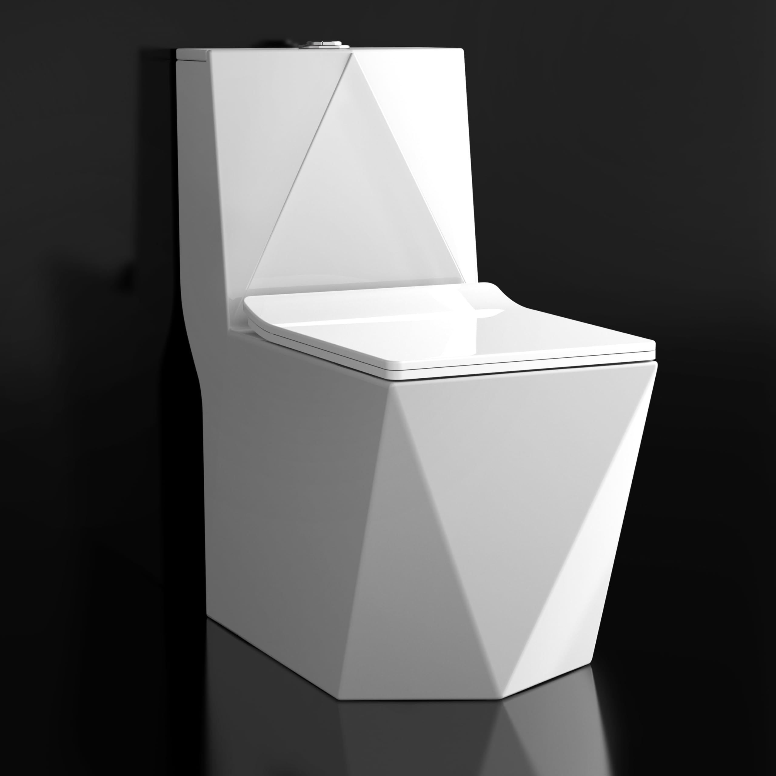 Plantex Ceramic Commode For Toilet/One Piece Western Toilet/Commode With Soft Closing Toilet Seat - S Trap Outlet (Diamond/Glossy White) (B0D9PG9YPF) Amazon Price History, Amazon Price Tracker